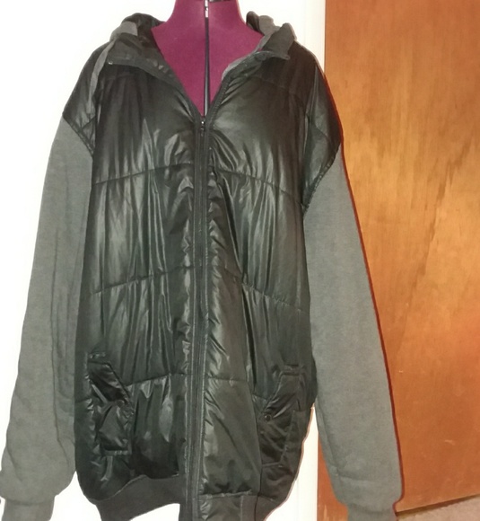 Black and Grey hoodie/coat - Picture 1 of 4